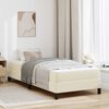 vidaXL Bedframe met matras Cr&egrave;me 100 x 200 cm Stof