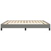 vidaXL Bedframe zonder matras stof donkergrijs 160x200 cm