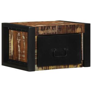 vidaXL Nachtkastje 40x35x25 cm massief gerecycled hout meerkleurig