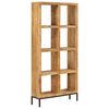 vidaXL Boekenkast 80x25x175 cm massief mangohout