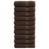 vidaXL Badhanddoeken SOLUND 10 st 600 g/m&sup2; 70x140 cm bruin