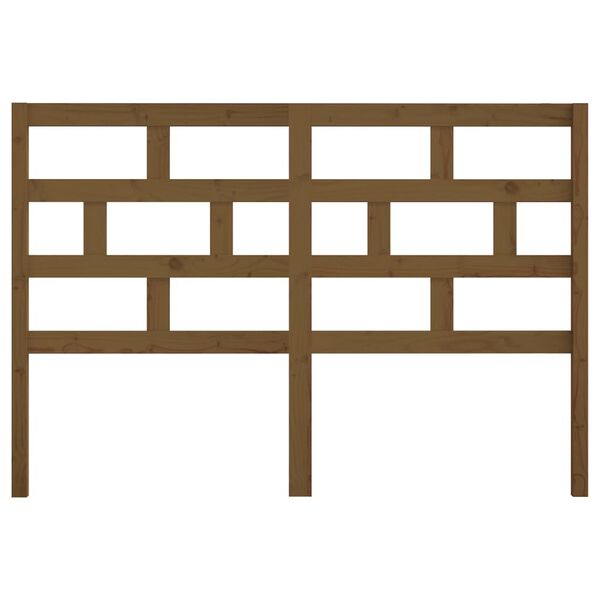 vidaXL Hoofdbord 166x4x100 cm massief grenenhout honingbruin