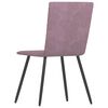 vidaXL Eetkamerstoelen 2 st fluweel roze