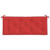 vidaXL Tuinbankkussens 2 st 120x50x7 cm oxford stof rood