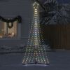 vidaXL LED-kerstboom 447 LEDs kleurrijk 250 cm