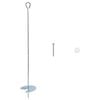 vidaXL Aardeankers 10 pcs Zilverkleurig &Oslash;10 x 60 cm