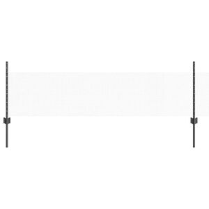 vidaXL zeshoekig gaasgek met palen 25 x 0,5 m PVC-Coated Staal Grijs