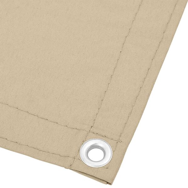 vidaXL Balkonscherm 75x700 cm 100% oxford polyester beige