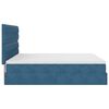 vidaXL Ottoman bed met matrassen 200x200cm fluweel donkerblauw