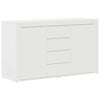 vidaXL Dressoir met lade Wit 120 x 36 x 69 cm Bewerkt hout