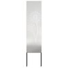vidaXL Tuin Privacy Screen Fretwerk Zilver 32 x 140 cm Roestvrij staal