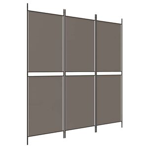 vidaXL Kamerscherm met 3 panelen 150x180 cm stof antracietkleurig