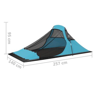 vidaXL Tent 317x240x100 cm blauw