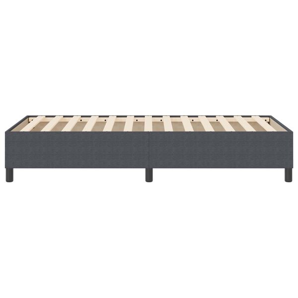 vidaXL Platform bedframe Donkergrijs 100 x 200 cm Stof
