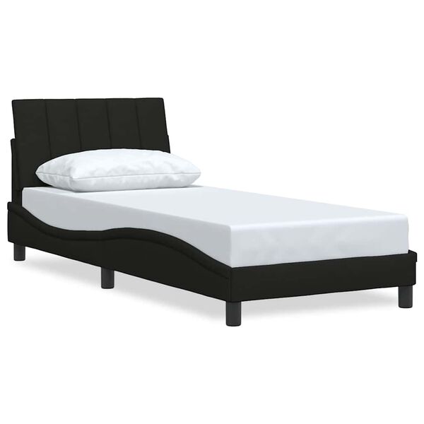 vidaXL Bedframe zonder matras "Hanko" 90x190 cm stof zwart