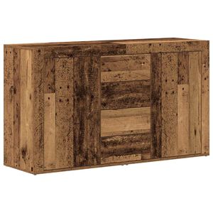 vidaXL Dressoir Oudhout 120 x 36 x 69 cm Bewerkt hout
