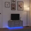 vidaXL Tv-meubel met LED-verlichting 100x41x50 cm grijs sonoma eiken
