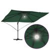 vidaXL Parasol Groen 351 x 250 x 253 cm Polyester en Aluminium
