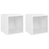 vidaXL Tv-meubelen 2 st 37x35x37 cm bewerkt hout wit