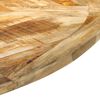 vidaXL Eettafel &Oslash;150x76 cm massief ruw mangohout
