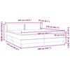 vidaXL Boxspring met matrassen fluweel roze 200x210 cm