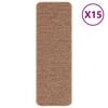 vidaXL Antislip Trapmatten 15 st 60 x 25 cm Geel PP Rechthoekig