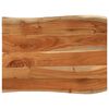 vidaXL Tafelblad rechthoekig natuurlijke rand 80x60x3,8 cm acaciahout