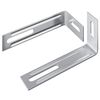 vidaXL Anti Tip Beugel 2 Zilver 74,5 x 15 x 32 mm IJzer