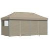 vidaXL Partytent Pop-up Taupe 580 x 292 x 315 cm Oxford Stof