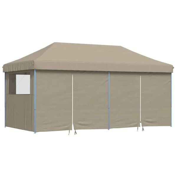 vidaXL Partytent Pop-up Taupe 580 x 292 x 315 cm Oxford Stof