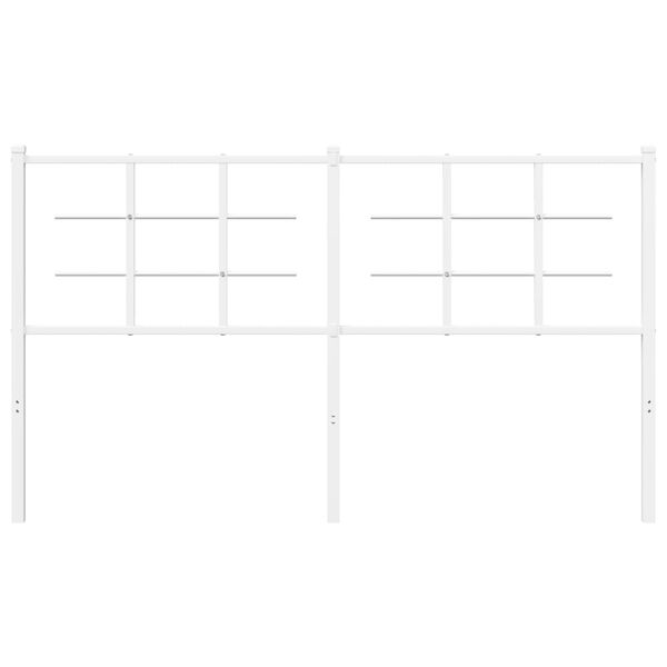 vidaXL Vervangend hoofdbord 150 cm metaal wit