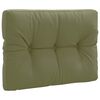 vidaXL Pallet Rugkussen VIANEN 100% Polyester Olijfgroen