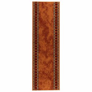 vidaXL Tapijtloper FLORNES Geweven Oranje 67 cm x 150 cm PP 7 mm