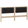 vidaXL Hoofdbord Anders Bruin en zwart 160 cm Massief grenenhout