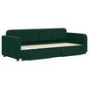 vidaXL Slaapbank onderschuifbed en lades 80x200 cm fluweel donkergroen