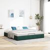vidaXL Ottoman bedframe zonder matras 200x200 cm fluweel donkergroen