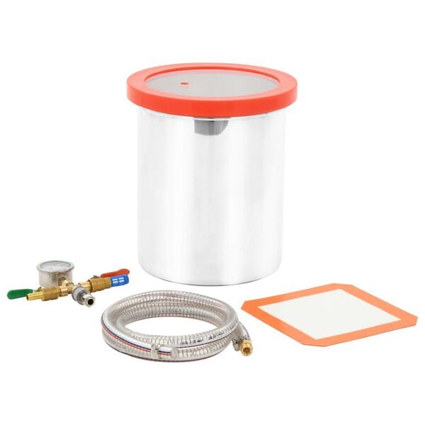 vidaXL Vacuümkamer 11,42 L roestvrij staal