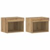 vidaXL Tv-meubelset 2 st Artisan Eiken Bewerkt hout