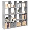 vidaXL Boekenkast 137,5x29x137,5 cm bewerkt hout betongrijs