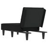 vidaXL Chaise longue fluweel zwart