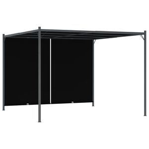 vidaXL Pergola met uittrekbaar dak 3x3 m antraciet