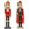 vidaXL Kerstnotenkraker TURKU 2 st Rood en Zwart 50 cm
