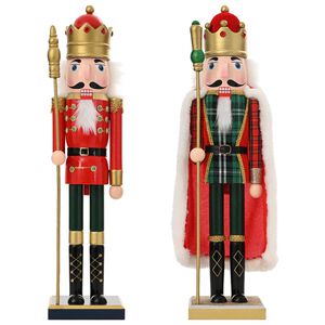 vidaXL Kerstnotenkraker TURKU 2 st Rood en Zwart 50 cm