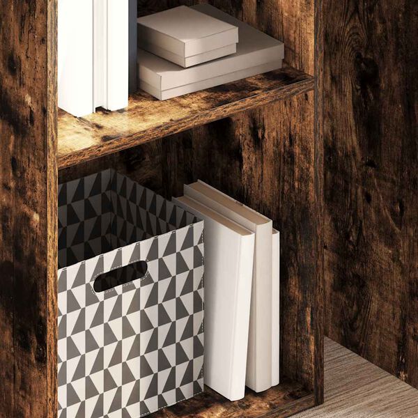 vidaXL Boekenkast 40x30x152 cm bewerkt hout gerookt eikenkleurig