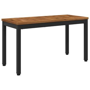 vidaXL Tuinbank 80,5 x 35 x 45 cm Massief Acaciahout Naturel en Zwart