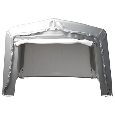 vidaXL Opslagtent 370x370 cm staal grijs