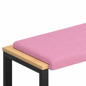 vidaXL Bankkussen Stof Roze Diepte 35 cm