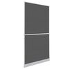 vidaXL Scharnierend Insectenscherm Wit en zwart 100 x 215 cm