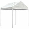 vidaXL Prieel met dak 2,28x2,23x2,69 m polyetheen wit