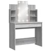 vidaXL Kaptafel met LED-verlichting 96x40x142 cm grijs sonoma
